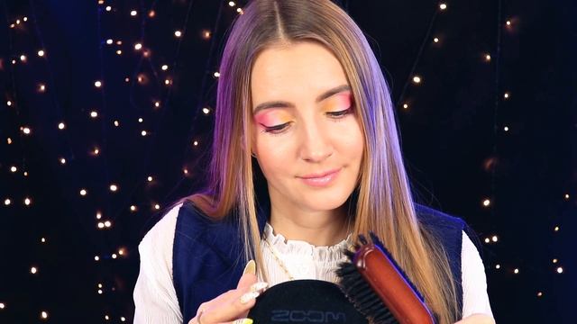 ASMR Brushing the Mic & Face BRUSHES for 100% Tingles | АСМР Кисточками по лицу РАСЧЕСЫВАНИЕ смотреть онлайн