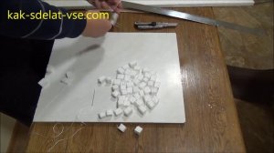 Новогодние поделки из пенопласта. Гирлянда из пенопласта.