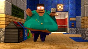 Fat Herobrine Life - Minecraft Animation