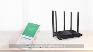 Tenda Router AC11 Gigabit Version 2 4GHz 5GHz WiFi 1167Mbps With 5 6dBi High Gain Antennas Wider Co