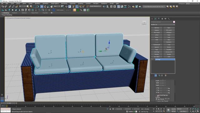 3Ds MAX ШКІРЯНИЙ ДИВАН! БЕЗ КОМЕНТАРІВ! ДИЗАЙН ІНТЕР'ЄРА! МОДИФІКАТОР POLY CLOTH!