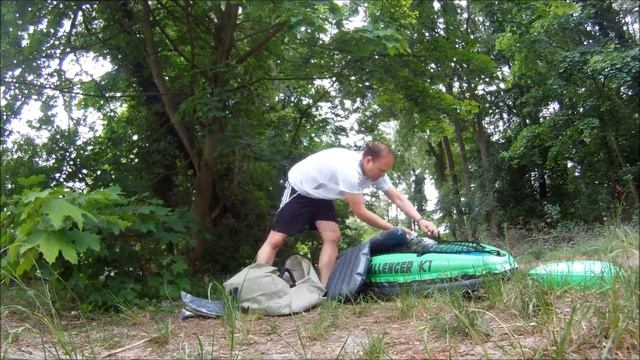 INTEX Challenger K1 Kayak Inflation смотреть онлайн