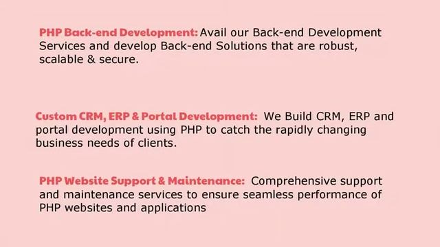 Custom PHP Web Development Services Company
