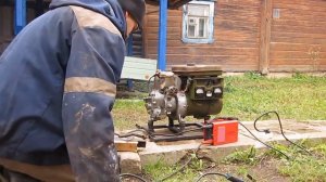 Бензогенератор АБ-1-0/230. Работа со сварочным инвертором.