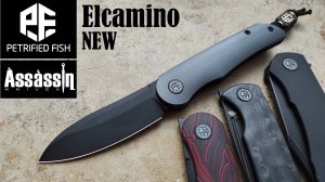 ✅ NEW Variant Petrified Fish Elcamino PFE16 Assassin Knives Design