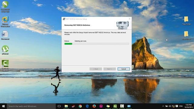 How to Uninstall ESET NOD32 ANTIVIRUS from windows 10 [Easy 2015] смотреть онлайн