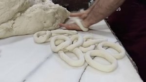 Geleneksel taş fırın sokak simit #simit