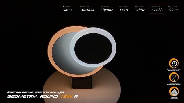 Настенный светодиодный светильник-бра Luminaria Geometria Round 10w