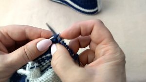 Следки кеды спицами. Вяжем за два вечера.