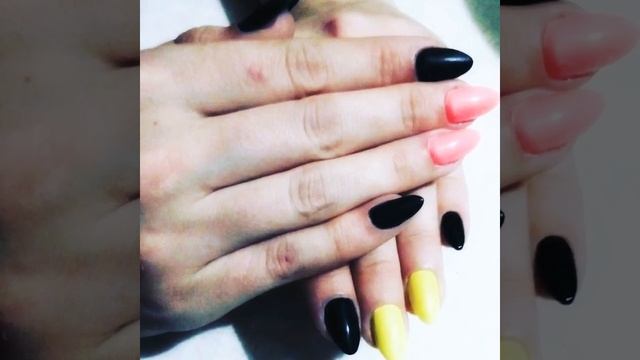 #гель_лак #покрытие_гель_лаком #акрилатик мои не многие работы пока что☺