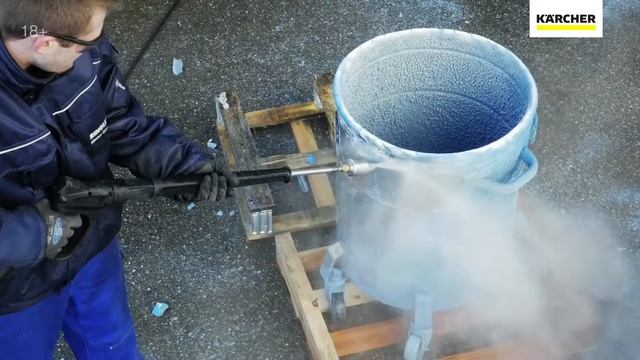 Удаление следов краски – сверхвысокое давление Karcher!