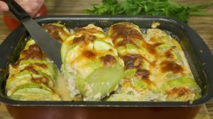 Самый лучший рецепт кабачков с мясом - просто и быстро!