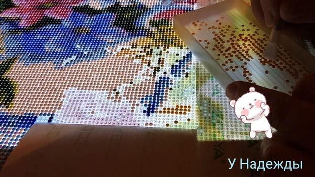 353/Алмазная мозаика/Цветы в горшочке/ смотреть онлайн