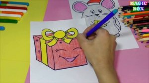 Антистресс своими руками на Новый год  для панды Сквиши из бумаги мышка и подарок