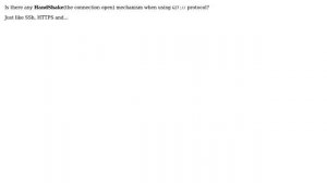 Is there any HandShake mechanism for GIT:// protocol?