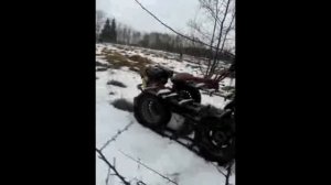Мотоблок МТЗ Белорус с гусеничной приставкой