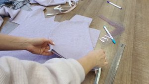 Шьем из остатков ткани крутой капюшон КАПОР без выкройки, сразу по ткани!