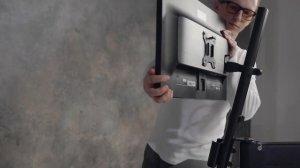 ONKRON кронштейн для монитора W3GD 17"-27" с полкой для клавиатуры, настольный, чёрный