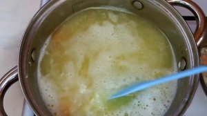 Суп сырный со скумбрией свежей