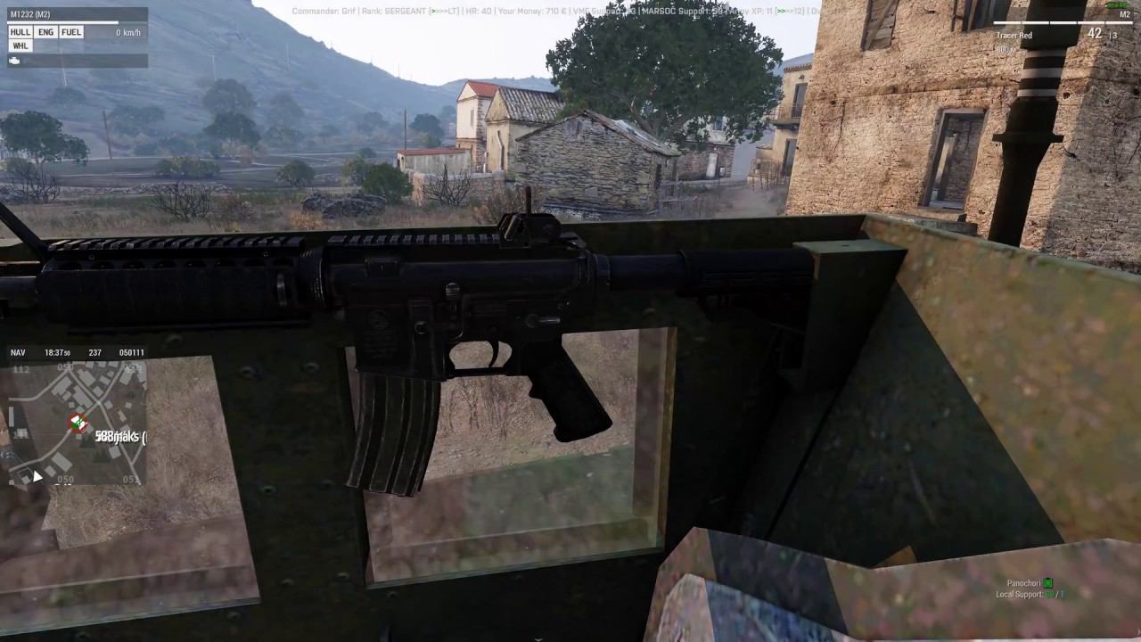 ArmA 3 (4K) Antistasi. Roadblock. Партизанская война. Блокпост.