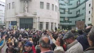 London England Protest Outside BBC - "Shame On You!" (2021.05.15)
