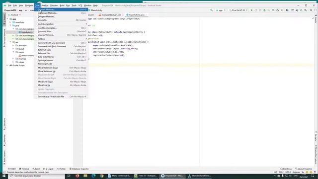 Curso de Android con Java: Menú contextual Flotante смотреть онлайн