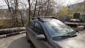 LADA GRANTA FL Установка рейлингов и багажника на крышу лифтбек