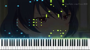 [Domestic na Kanojo OP] "Kawaki wo Ameku" - Minami (Synthesia Piano Tutorial)