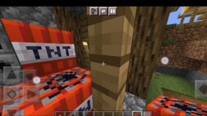 Взорвал всю деревню в майнкрафт