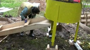 DIY желоб для выгрузки бетона