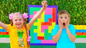 Рома и Диана и их активные игры [Видео для детей]