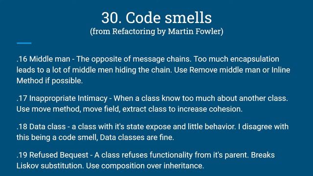 32 Programming concepts to help you write Maintainable Code - Cheat Sheet
