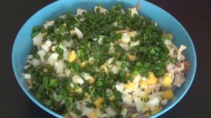 Салат из дайкона с курицей. Лучший вкус и польза.