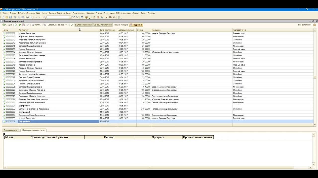 Ведение заказов