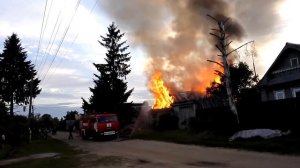 Пожар в Редкино