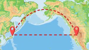 КАРТА МИР (Planes the Pacific Ocean)