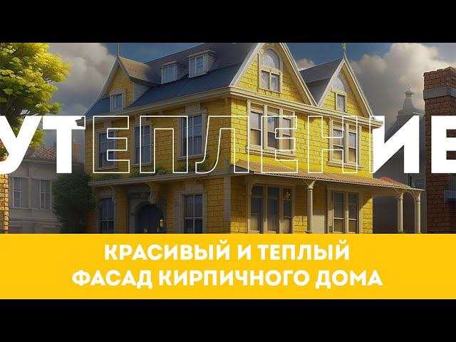 Фасад кирпичного дома утепляем напылением ППУ. Технопена.