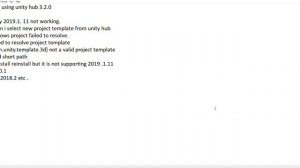 unity cannot create newproject  Failed to resolve project template[  not a valid project template