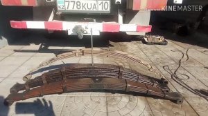 ЗАЧИЩАЮ ,СМАЗЫВАЮ И СОБИРАЮ РЕССОРУ.#правильно