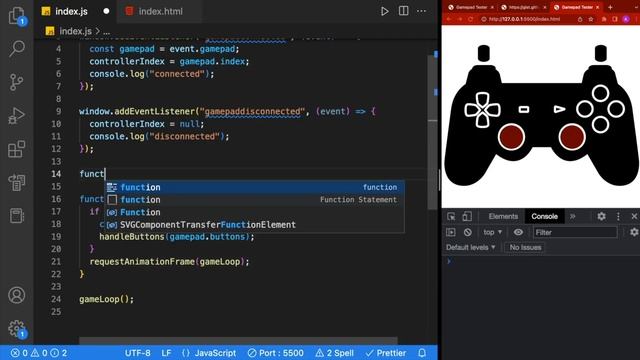 How to use JS Gamepad API and Build a Gamepad Tester in 12 minutes