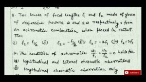 aberration bsc 2nd year || aberration in images|| MCQ with full concepts|| optics bsc 2nd year