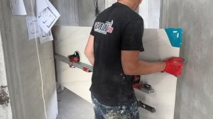 Работа с Крупноформатной плиткой 300/100 см, инструмент DLT