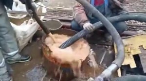 Испытание консольного бурового насоса на гидроприводе. Нимбус 3000. Бурение в московской области.