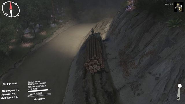 Spintires® Lyazgino v2 / За брёвнами и задача 5 - 100% / часть 6 смотреть онлайн