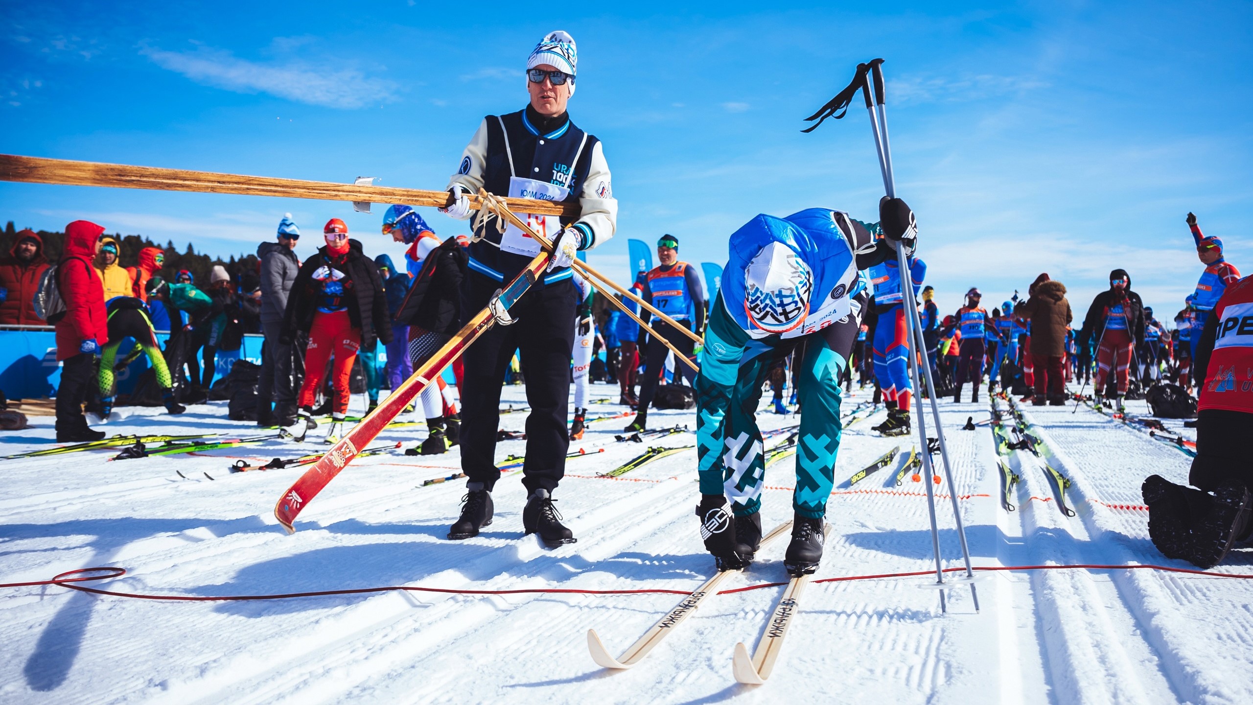 На спорте. Югорский лыжный марафон. 13 часть