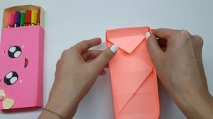 ПЕНАЛ из бумаги. Оригами Единорог. Пенал для карандашей и ручек | DIY Pencil Box. Origami Unicorn