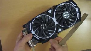 MSI GTX 1060 ARMOR 6G OCV1 - Распаковка и Установка Видеокарты