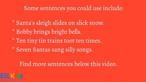 ESL Christmas Game: Tongue Twister