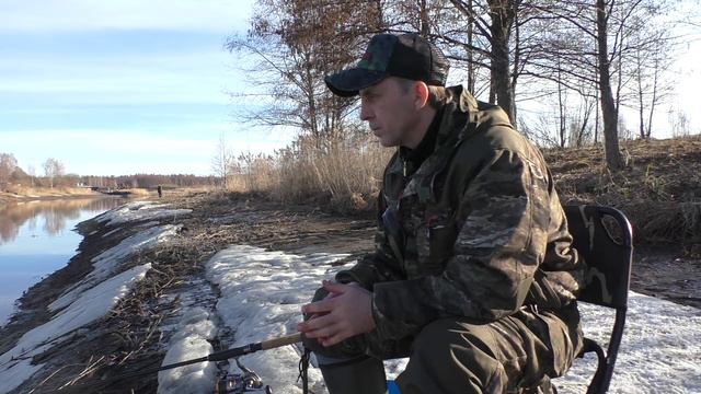 Рыбалка на фидер весной, поклёвки на камеру