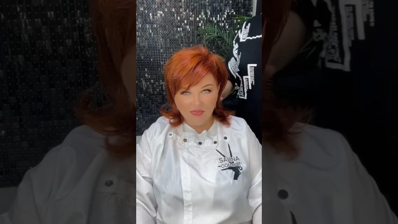 Стрижка Каскад для полных женщин на густые волосы/Haircut Cascade for overweight women on thick hair
